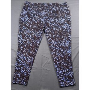 Terra & Sky Womens 4X Leggings High Rise Snake Texture Blue Breeze 28W-30W NEW